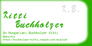 kitti buchholzer business card